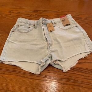 Levi's 501 Women's Light Wash Jean Shorts
